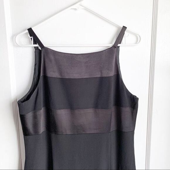 Vintage 90’s Dave & Johnny Maxi Dress High Neckline Satin Striped Bodice Size 14 - Picture 2 of 11